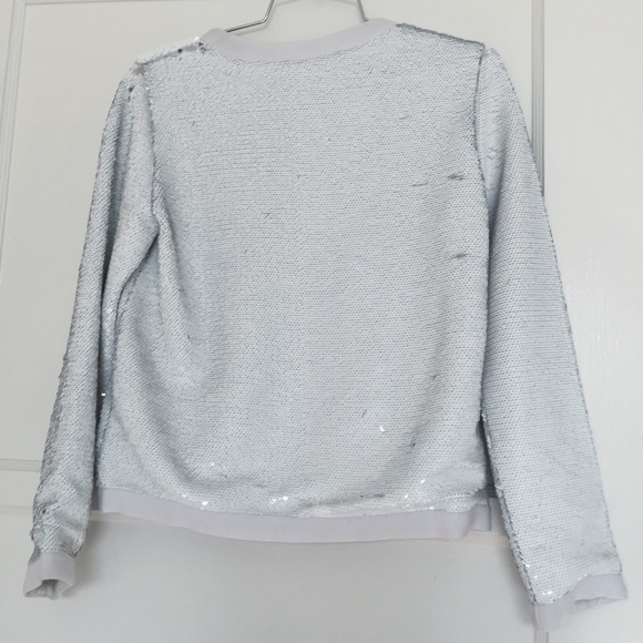 IIJIN White Silver Sequin Sequined Jacket Small - Picture 6 of 11